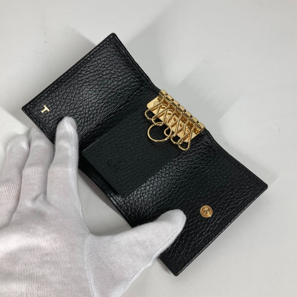 GUCCI 456118 鍵 GGマーモント 6連 キーケース レザー レディース ブラック