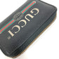 GUCCI 496319 小銭入れ 財布 ロゴ ラウンドファスナー コインケース レザー レディース ブラック