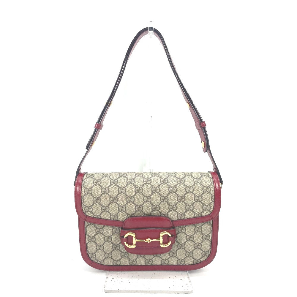 GUCCI 602204 GGスプリーム ホースビット 1955 カバン 肩掛け ショルダーバッグ GGスプリームキャンバス レディース ベージュ