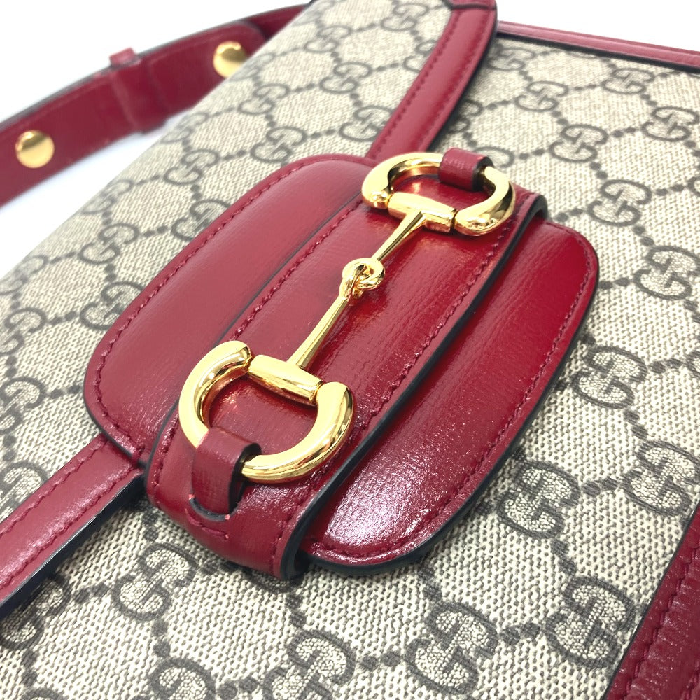 GUCCI 602204 GGスプリーム ホースビット 1955 カバン 肩掛け ショルダーバッグ GGスプリームキャンバス レディース ベージュ