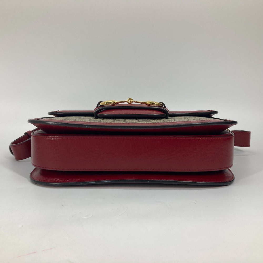 GUCCI 602204 GGスプリーム ホースビット 1955 カバン 肩掛け ショルダーバッグ GGスプリームキャンバス レディース ベージュ