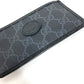 GUCCI 697717 GGスプリーム インターロッキングG カードケース フラグメントケース 財布 小銭入れ コインケース PVC/レザー メンズ ブラック