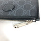 GUCCI 697717 GGスプリーム インターロッキングG カードケース フラグメントケース 財布 小銭入れ コインケース PVC/レザー メンズ ブラック