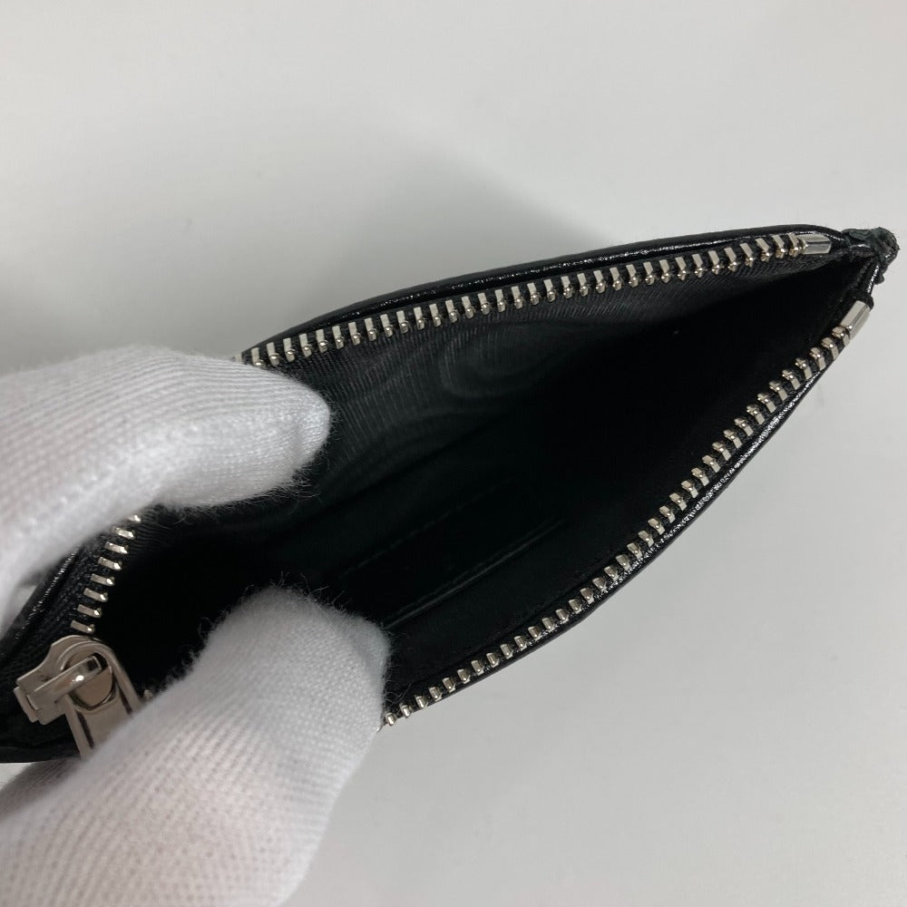 GUCCI 697717 GGスプリーム インターロッキングG カードケース フラグメントケース 財布 小銭入れ コインケース PVC/レザー メンズ ブラック