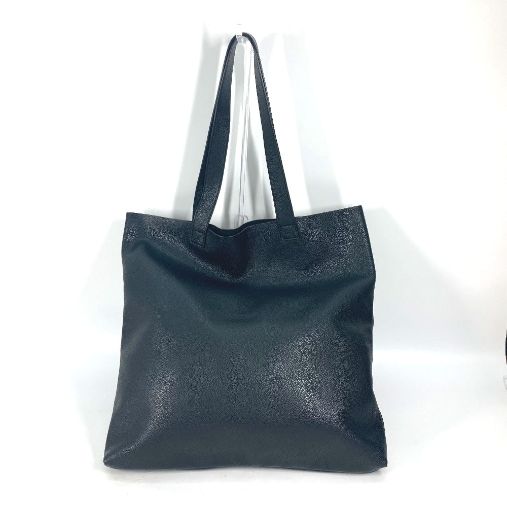 GUCCI 572768 シェリーライン ロゴプリント 肩掛け カバン ショルダーバッグ トートバッグ レザー ユニセックス ブラック