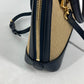 GUCCI 621220 ホースビット 1955 スモール トップハンドル 2WAY ショルダーバッグ 肩掛け 斜め掛け ハンドバッグ キャンバス/レザー レディース ベージュ×ダークネイビー