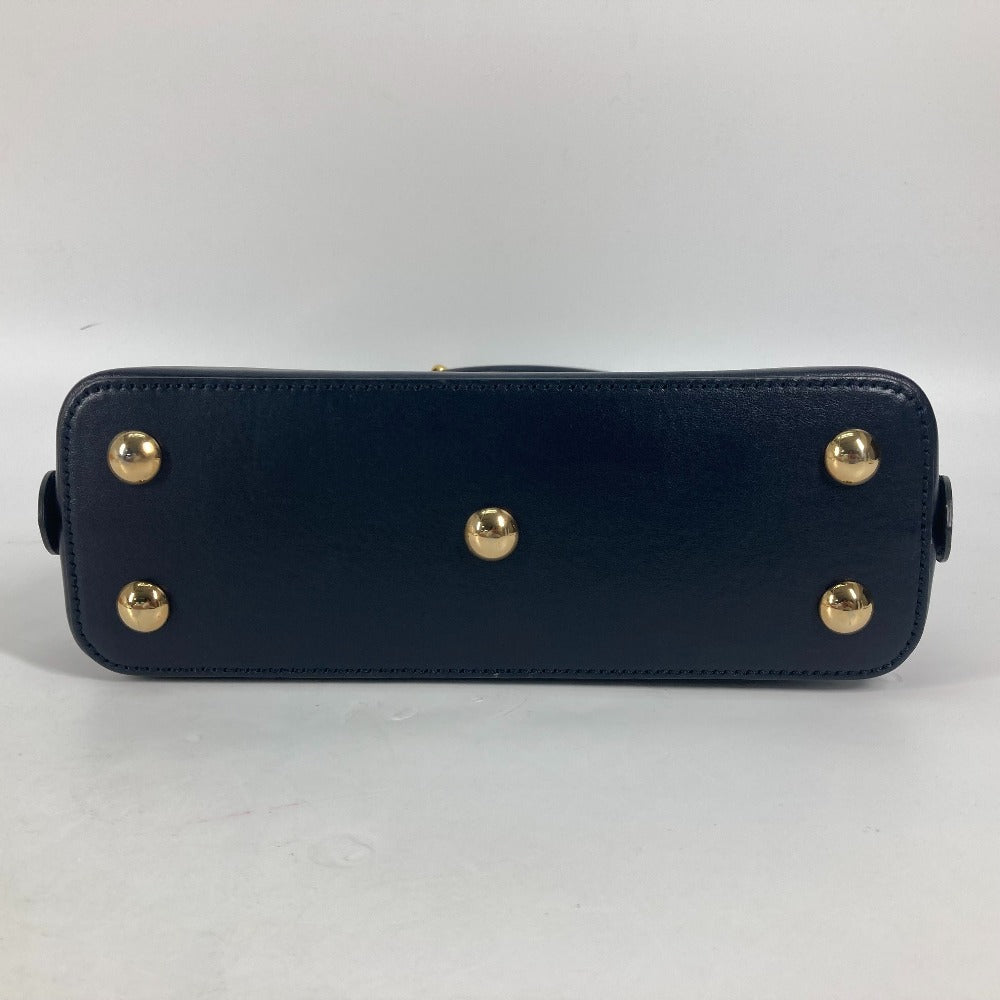 GUCCI 621220 ホースビット 1955 スモール トップハンドル 2WAY ショルダーバッグ 肩掛け 斜め掛け ハンドバッグ キャンバス/レザー レディース ベージュ×ダークネイビー
