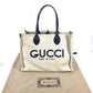 GUCCI 772176 日本限定 JAPAN ロゴ プリント ショルダーバッグ 肩掛け トートバッグ キャンバス/レザー レディース ベージュ系×ブラック