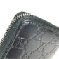 GUCCI 307987 グッチシマ GG ロングウォレット ラウンドファスナー 長財布 シマレザー レディース ブラック