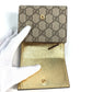 GUCCI 598587 コンパクトウォレット GGマーモント 2つ折り財布 レザー レディース ゴールド