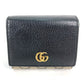 GUCCI 598587 GGスプリーム GGマーモント コンパクトウォレット 2つ折り財布 レザー/PVC レディース ベージュ