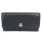 BVLGARI 35963 ロングウォレット MONETE モネーテ フラップ 長財布 レザー レディース ブラック