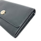 BVLGARI 35963 ロングウォレット MONETE モネーテ フラップ 長財布 レザー レディース ブラック