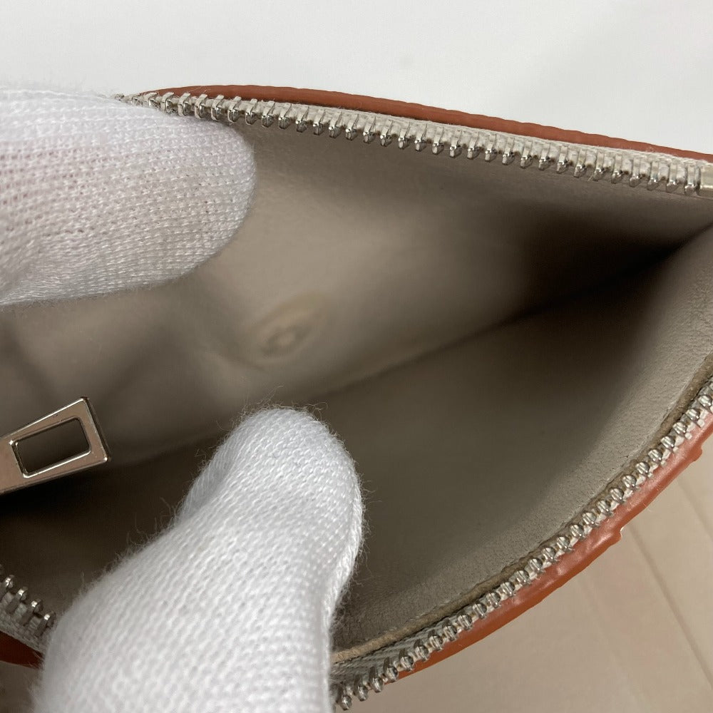 LOEWE C821S33X07 アナグラム バーティカル ウォレット スモール コンパクトウォレット 3つ折り財布 レザー レディース ライトゴースト ベージュ