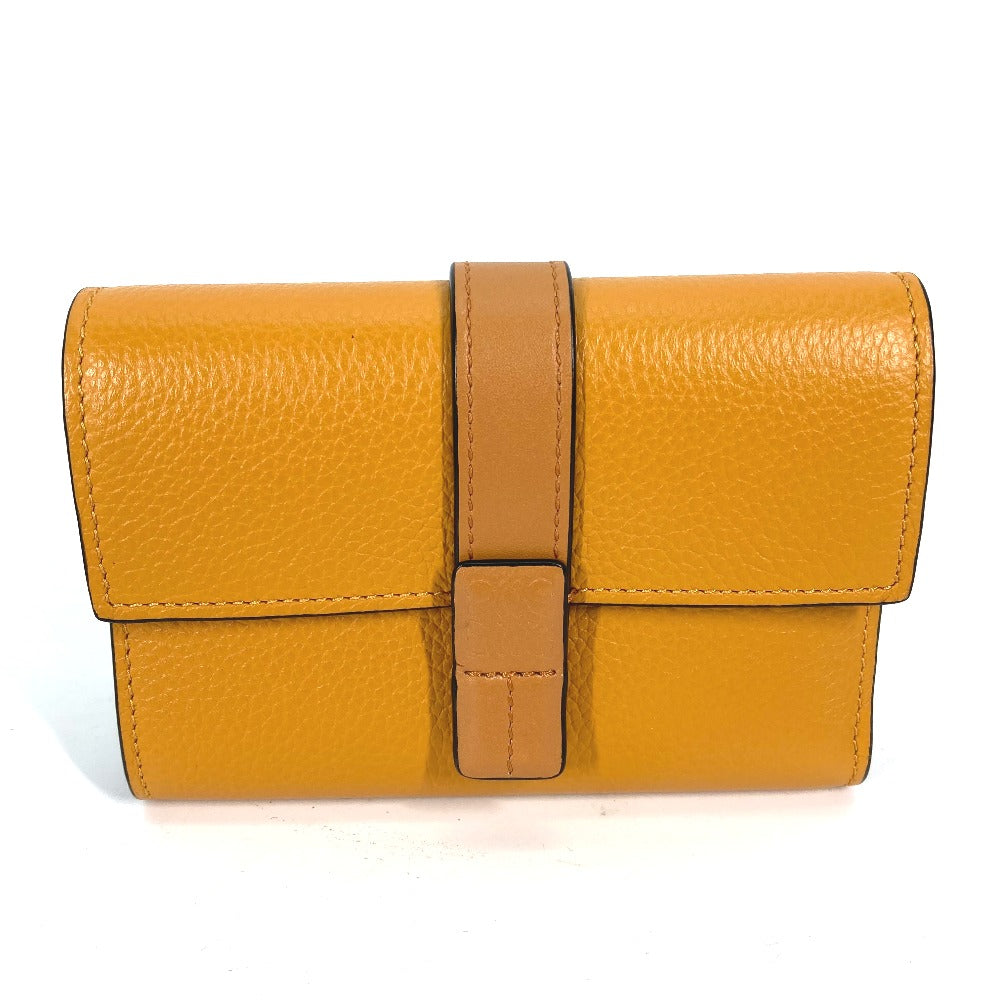 LOEWE C660Z41X01 コンパクトウォレット コンパクト ジップウォレット 2つ折り財布 レザー レディース トフィー/タン ブラウン