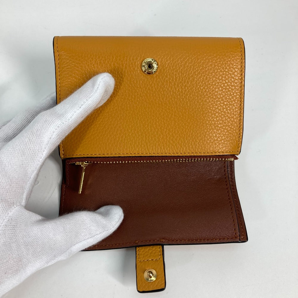 LOEWE C660Z41X01 コンパクトウォレット コンパクト ジップウォレット 2つ折り財布 レザー レディース トフィー/タン ブラウン