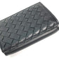 BOTTEGA VENETA 515385 イントレチャート コンパクトウォレット 3つ折り財布 レザー メンズ ブラック