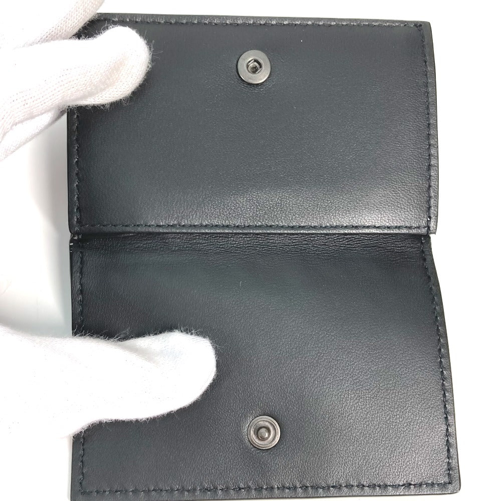 BOTTEGA VENETA 515385 イントレチャート コンパクトウォレット 3つ折り財布 レザー メンズ ブラック