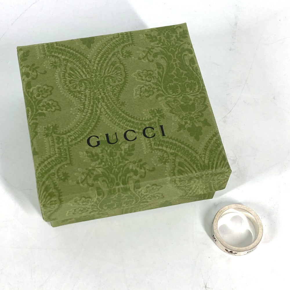 GUCCI 702766 アディダス adidas コラボ エングレービング ワイド リング アクセサリー リング・指輪 AG925 メンズ シルバー