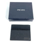 PRADA 2MC223 ロゴ 名刺入れ パスケース カードケース サフィアーノレザー メンズ ブラック
