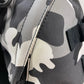 BALENCIAGA 6440312 カモフラ 迷彩 アーミー バックパック カバン ショルダーバッグ 2WAY リュックサック キャンバス メンズ グレー×ブラック