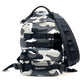 BALENCIAGA 6440312 カモフラ 迷彩 アーミー バックパック カバン ショルダーバッグ 2WAY リュックサック キャンバス メンズ グレー×ブラック