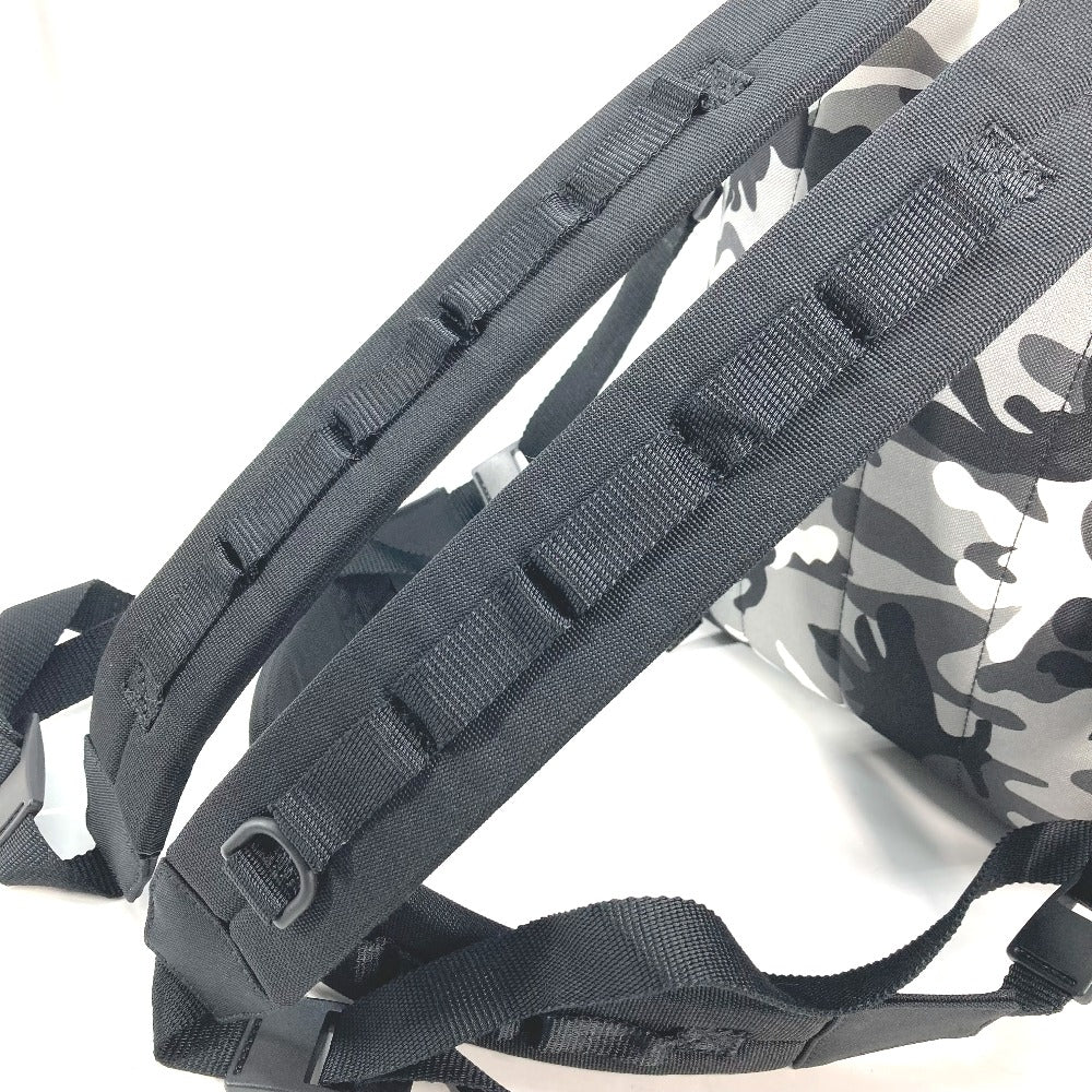 BALENCIAGA 6440312 カモフラ 迷彩 アーミー バックパック カバン ショルダーバッグ 2WAY リュックサック キャンバス メンズ グレー×ブラック