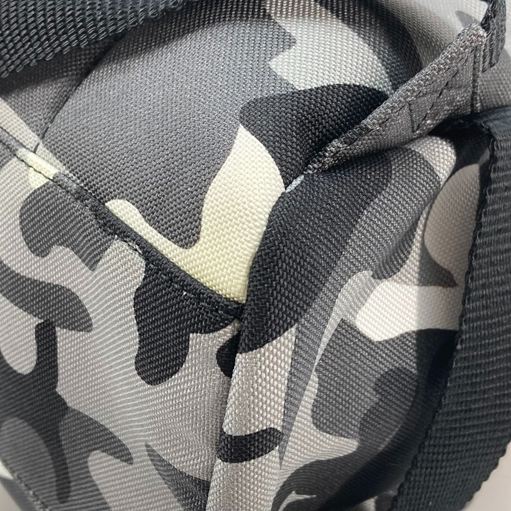 BALENCIAGA 6440312 カモフラ 迷彩 アーミー バックパック カバン ショルダーバッグ 2WAY リュックサック キャンバス メンズ グレー×ブラック