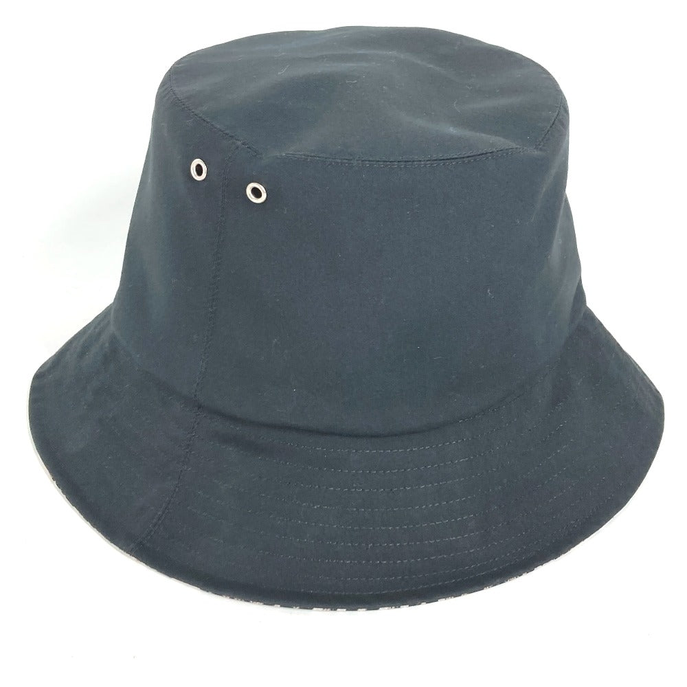 Dior 95TDD923A130 オブリーク TEDDY-D ボブハット テディ リバーシブル ハット ハット ポリエステル レディース ブラック