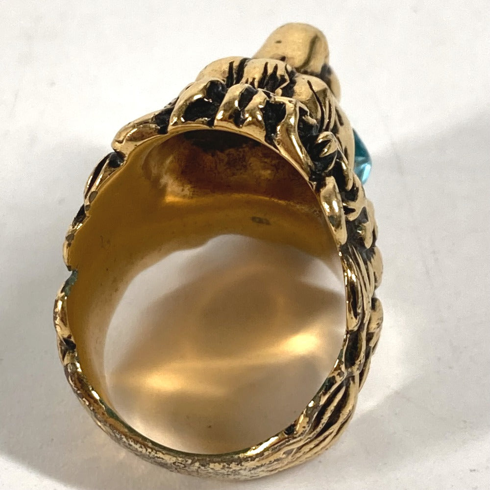 GUCCI 402763 らいおん アニマル ライオン ストーン付き アクセサリー リング・指輪 メタル レディース ゴールド