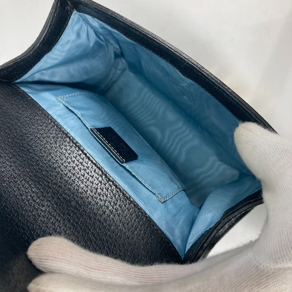 GUCCI 432182 斜め掛け カバン ポシェット PADLOCK ハチ BEE パドロック 蜂 チェーン ショルダーバッグ レザー レディース ブラック