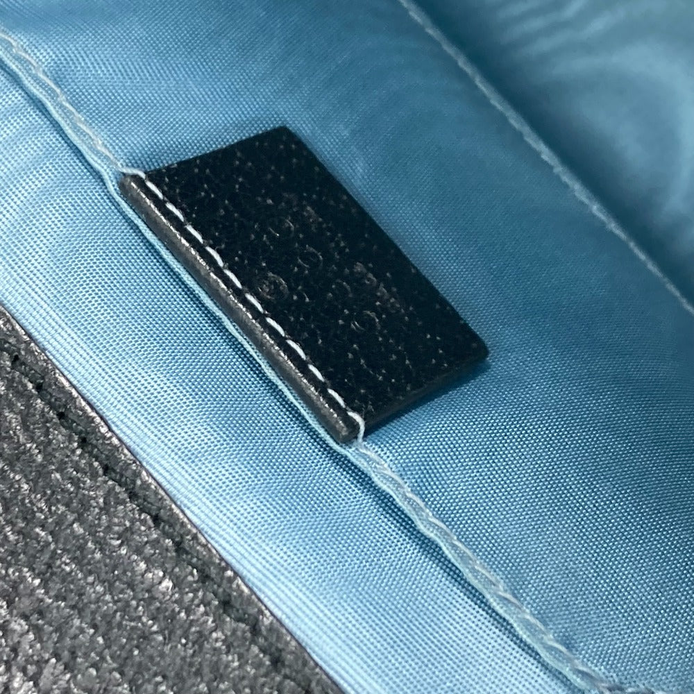 GUCCI 432182 斜め掛け カバン ポシェット PADLOCK ハチ BEE パドロック 蜂 チェーン ショルダーバッグ レザー レディース ブラック