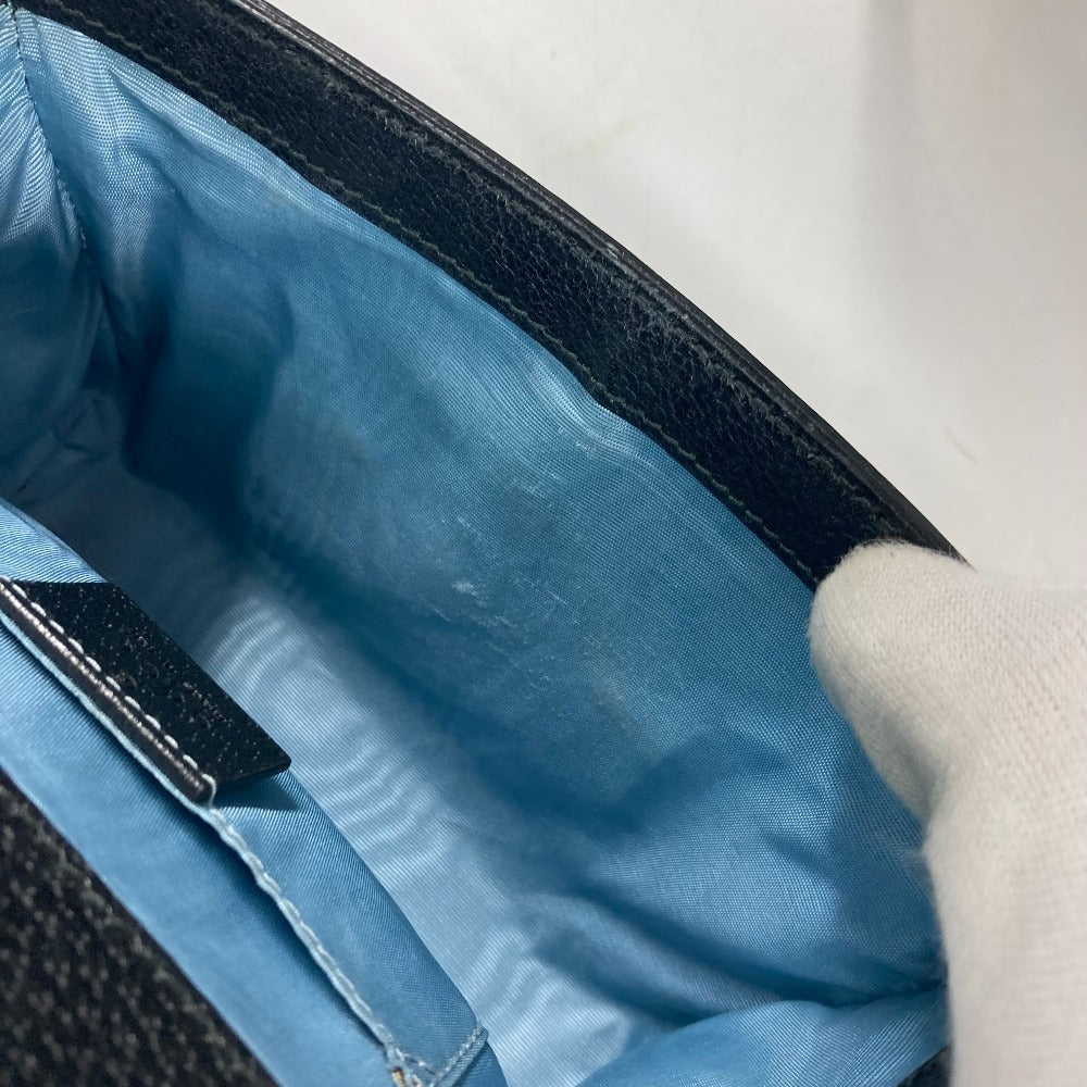GUCCI 432182 斜め掛け カバン ポシェット PADLOCK ハチ BEE パドロック 蜂 チェーン ショルダーバッグ レザー レディース ブラック