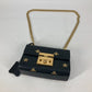 GUCCI 432182 斜め掛け カバン ポシェット PADLOCK ハチ BEE パドロック 蜂 チェーン ショルダーバッグ レザー レディース ブラック