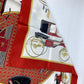HERMES Les Voitures Nouvelles 馬車の変遷 カレ90 スカーフ シルク レディース レッド