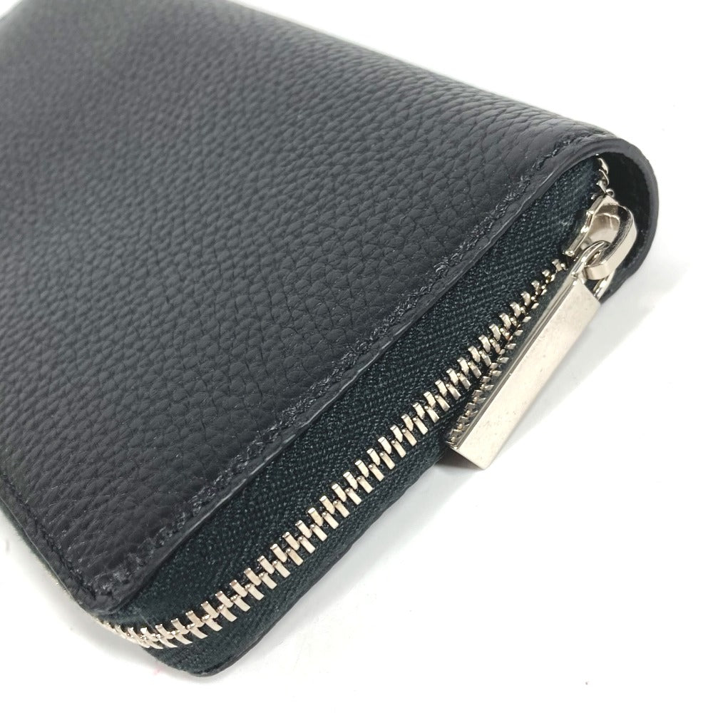 GUCCI 771154 ロングウォレット ロゴ ジップアラウンドウォレット ラウンドファスナー 長財布 レザー メンズ ブラック