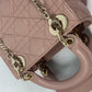 Dior M0505ONGE_M50P レディディオール Lady Dior バッグ ミニ カナージュ チェーン ショルダーバッグ 斜め掛け カバン ハンドバッグ ラムスキン レディース ピンクベージュ系