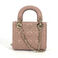 Dior M0505ONGE_M50P レディディオール Lady Dior バッグ ミニ カナージュ チェーン ショルダーバッグ 斜め掛け カバン ハンドバッグ ラムスキン レディース ピンクベージュ系