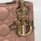 Dior M0505ONGE_M50P レディディオール Lady Dior バッグ ミニ カナージュ チェーン ショルダーバッグ 斜め掛け カバン ハンドバッグ ラムスキン レディース ピンクベージュ系