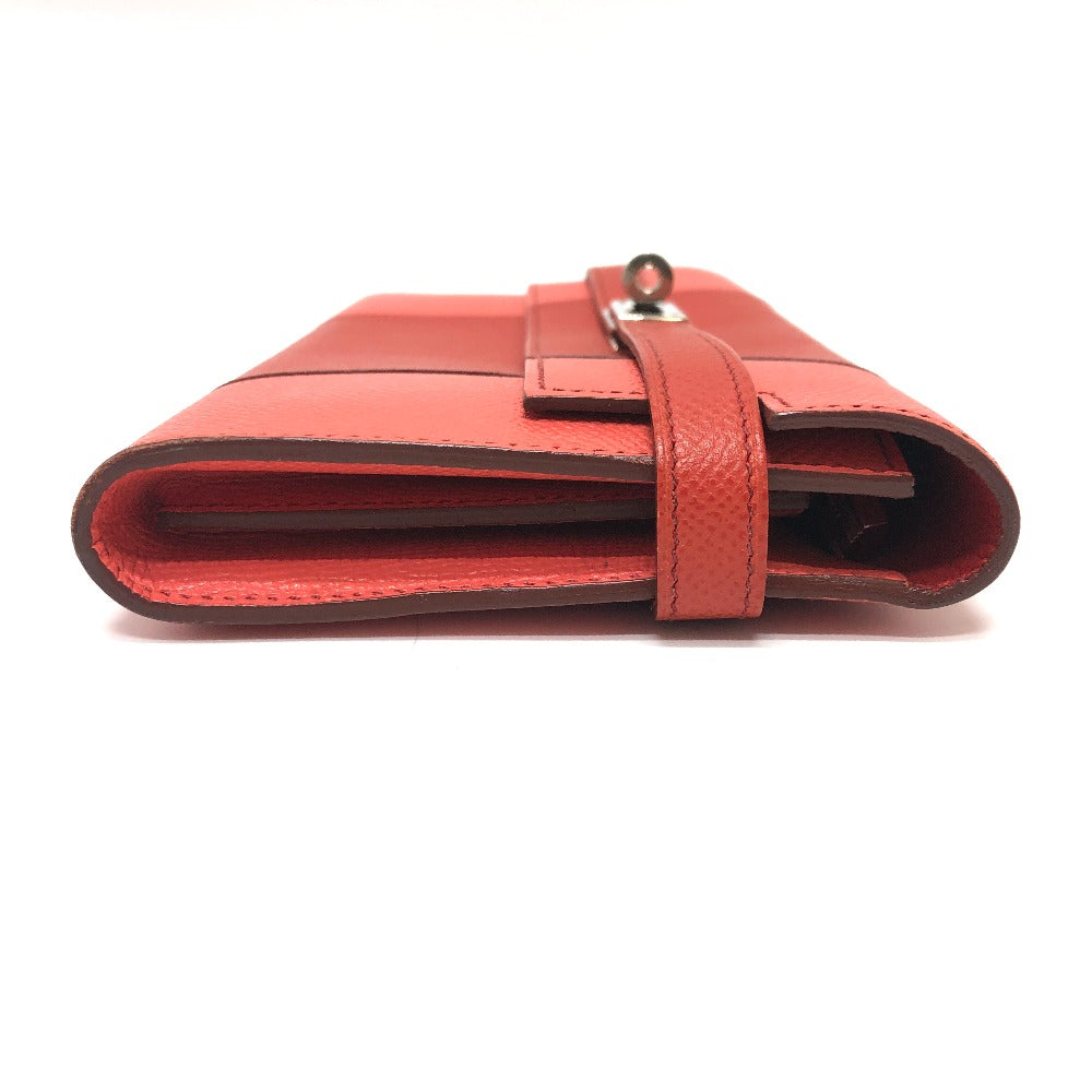 HERMES ロングウォレット ケリーウォレット フラッグ 長財布 エプソン レディース ピンク