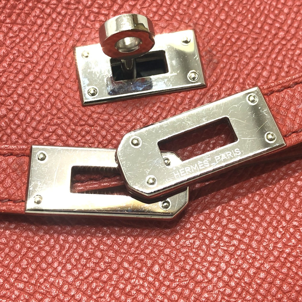 HERMES ロングウォレット ケリーウォレット フラッグ 長財布 エプソン レディース ピンク