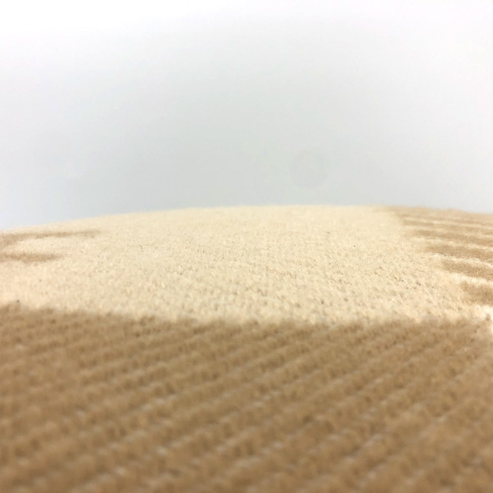 HERMES H103423M クッション 《Hリヴィエラ》 雑貨 インテリア インテリア小物 クッション ウール/カシミヤ レディース サーブル ベージュ