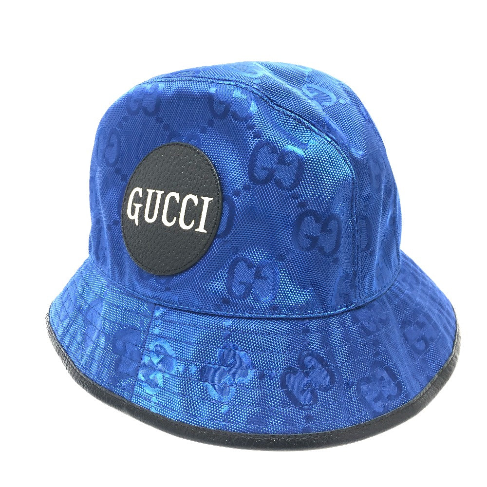GUCCI 627115 Off The Grid オフザグリッド バケットハット 帽子 フェドラハット ハット 帽子 ナイロン メンズ ブルー