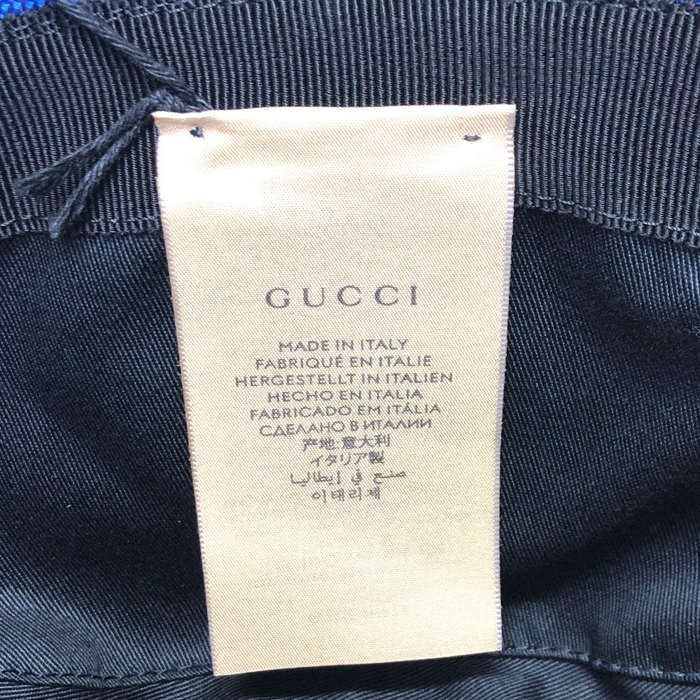 GUCCI 627115 Off The Grid オフザグリッド バケットハット 帽子 フェドラハット ハット 帽子 ナイロン メンズ ブルー
