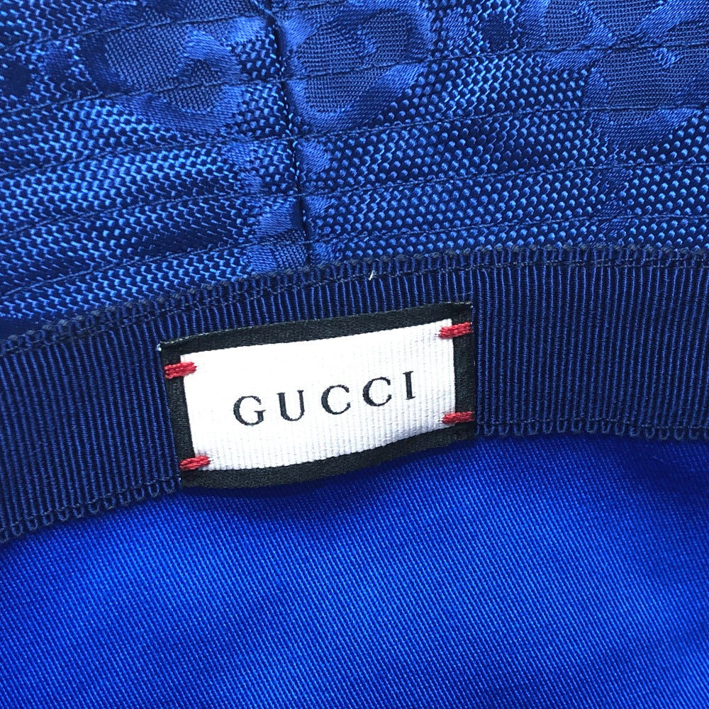 GUCCI 627115 日本限定 Off The Grid オフザグリッド バケットハット 帽子 フェドラハット ハット 帽子 ナイロン メンズ ブルー