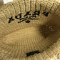 PRADA 1BG422 Basket Bag, Straw Bag, Crochet Triangle Logo, Small Lettering Logo, Tote Bag, Handbag, Raffia, Women's, Natural Beige