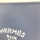 HERMES フラットポーチ ネオバンポーチMM クラッチバッグ カバン コスメポーチ ポーチ ポリアミド レディース ネイビー