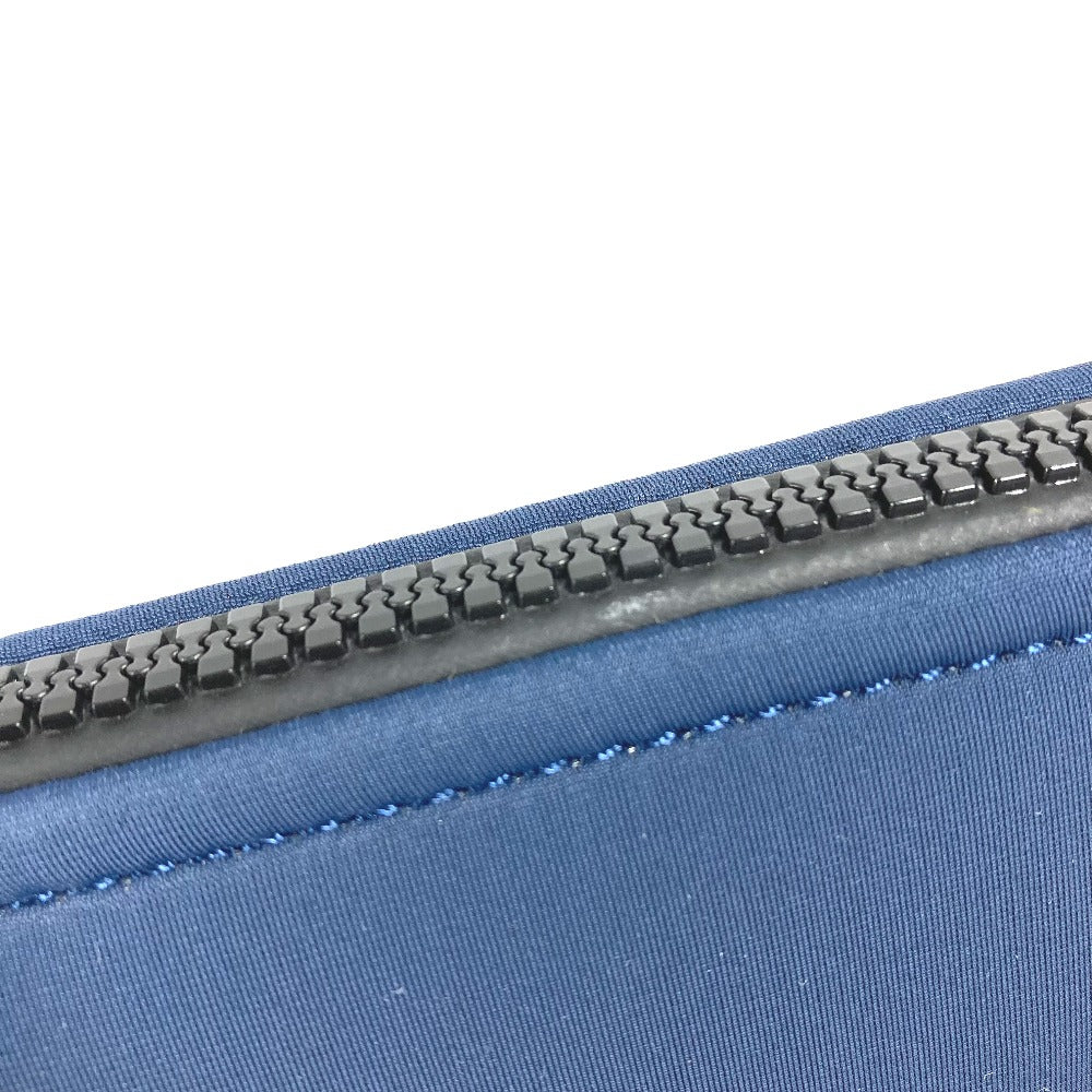 HERMES フラットポーチ ネオバンポーチMM クラッチバッグ カバン コスメポーチ ポーチ ポリアミド レディース ネイビー