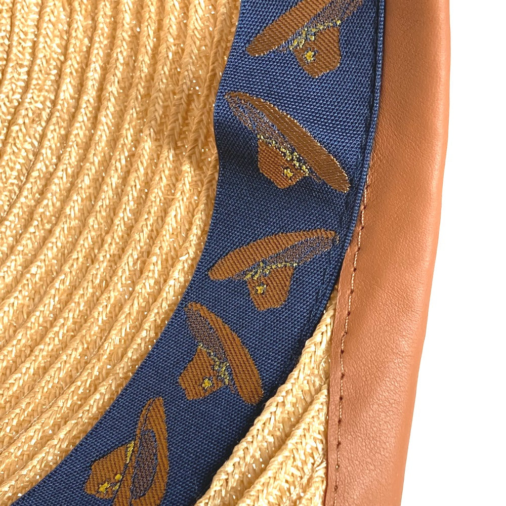 HERMES ロデオ ギャランス キャスケット 麦わら帽子 キャップ ストロー レディース ベージュ