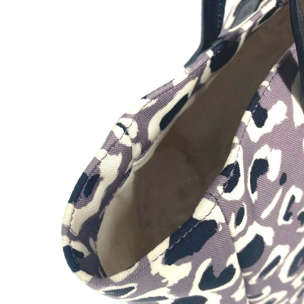 GUCCI 284721 チルドレンズ キッズ レオパード 豹 ヒョウ ハンドバッグ カバン トートバッグ ナイロン/レザー キッズ パープル